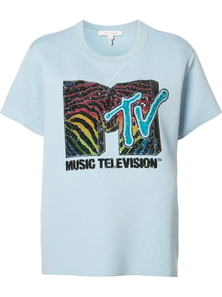 Marc Jacobs Mtv Branded T-shirt - Blue