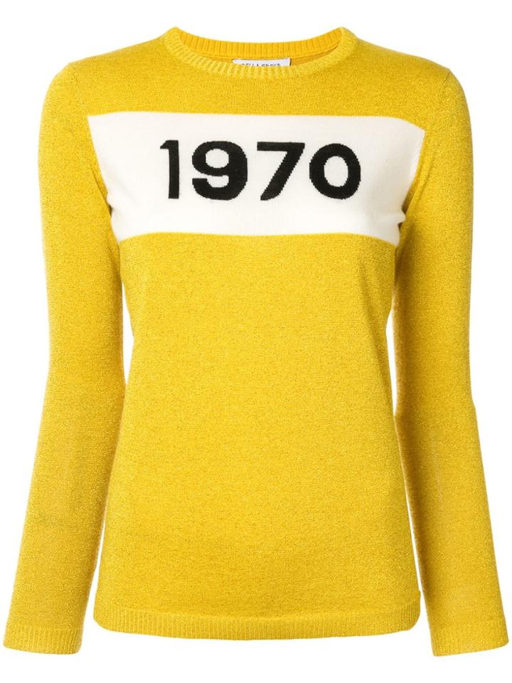 Bella Freud Graphic Jumper - Yellow
