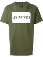 Les (art)ists Front Logo T-shirt, Men's, Size: M, Green, Cotton