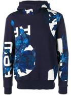 G-star Raw Research Crest Print Hooded Sweatshirt - Blue