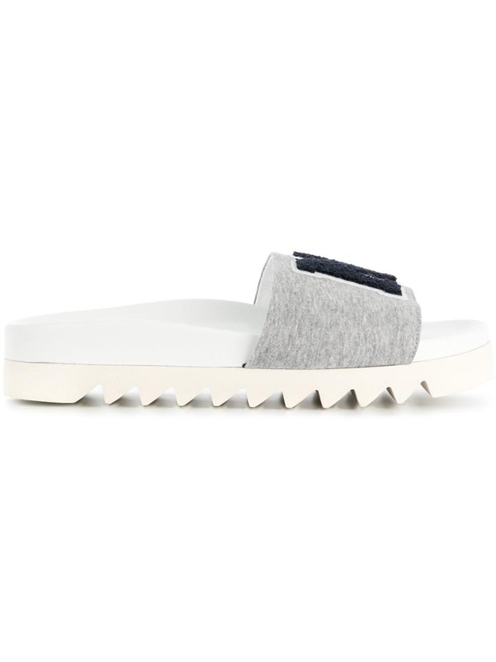 Joshua Sanders Ny Jersey Slippers - Grey
