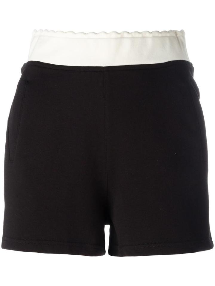 Mcq Alexander Mcqueen Logo Embroidered Track Shorts, Women's, Size: Xs, Black, Cotton