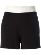 Mcq Alexander Mcqueen Logo Embroidered Track Shorts, Women's, Size: Xs, Black, Cotton