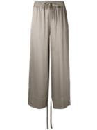 Sharon Wauchob - Drawstring Trousers - Women - Silk - 36, Nude/neutrals, Silk