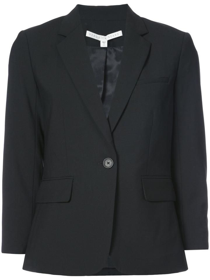 Veronica Beard - School Boy Blazer - Women - Spandex/elastane/virgin Wool - 8, Black, Spandex/elastane/virgin Wool