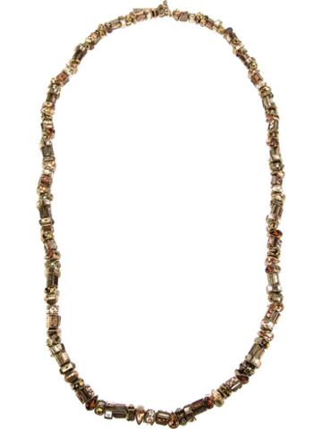 Rodrigo Otazu Long Crystal Bead Necklace, Women's, Metallic