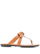 Tod's Logo Sandal - Brown