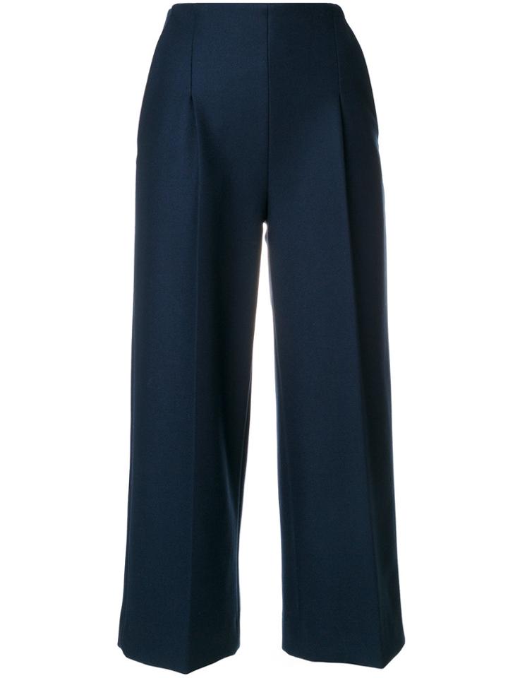 Chalayan Cropped Wide Leg Trousers - Blue
