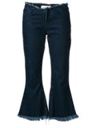 Chalayan Cropped Wide Leg Trousers - Blue