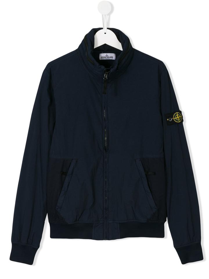 Stone Island Kids Zipped Jacket, Boy's, Size: 14 Yrs, Blue