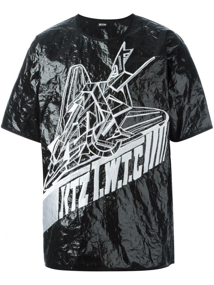Ktz 'plastisol Aeroplane' Design T-shirt