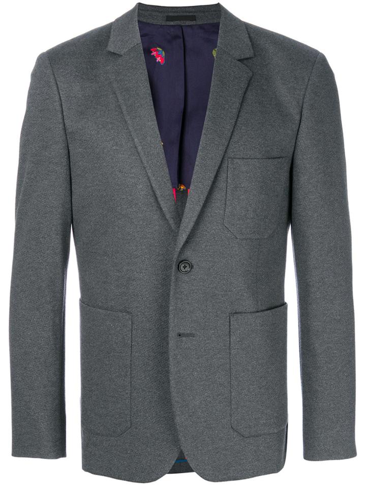 Ps By Paul Smith Slim Fit Jersey Blazer - Grey