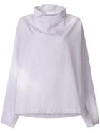 Lemaire Stand-up Collar Blouse - Purple