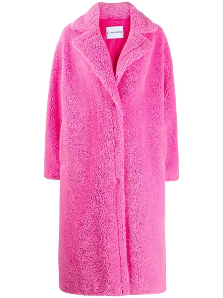 Stand Bubble Gum Coat - Pink