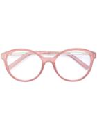 Chloé Eyewear - Acetate Round Glasses - Women - Acetate/metal - 53, Nude/neutrals, Acetate/metal