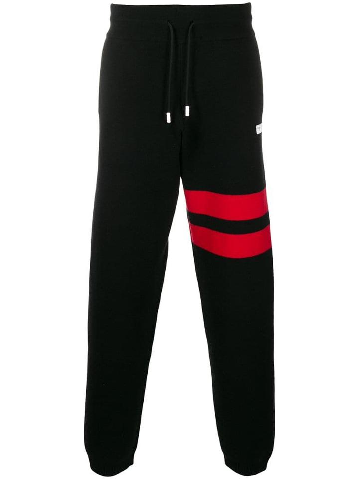 Gcds Contrast Band Track Pants - Black