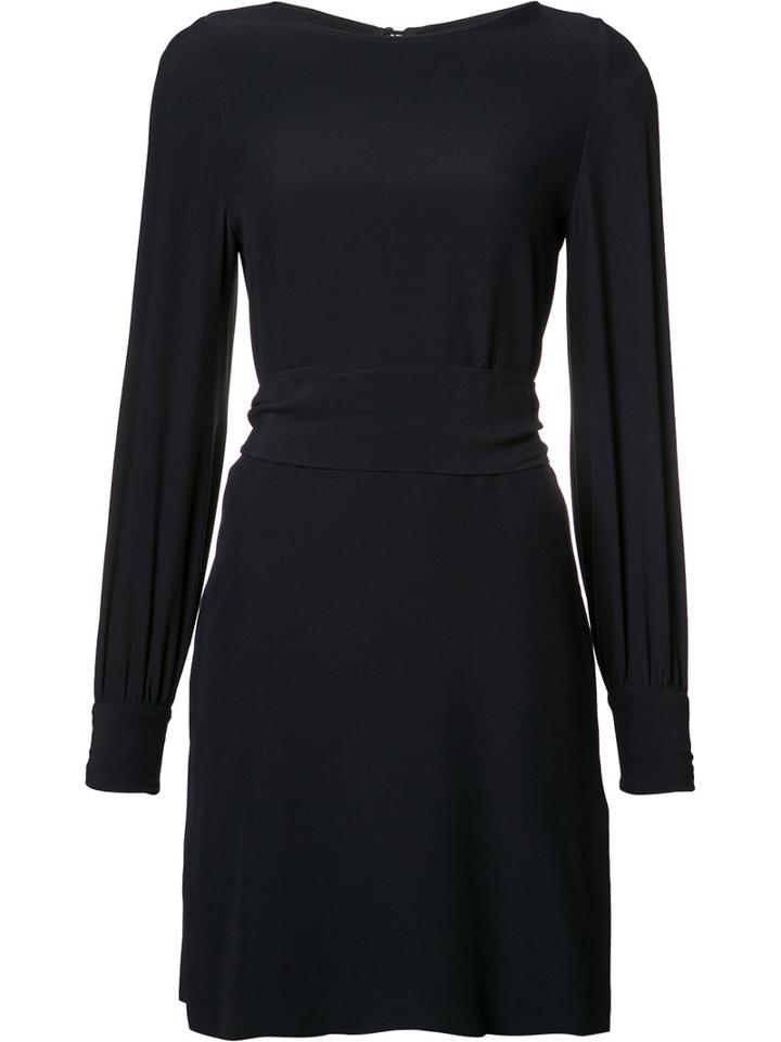 Vanessa Seward Slit Sleeve Dress, Size: 38, Blue, Acetate/viscose