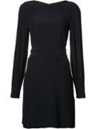 Vanessa Seward Slit Sleeve Dress, Size: 38, Blue, Acetate/viscose