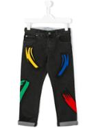 Stella Mccartney Kids Patch Jeans, Toddler Boy's, Size: 4 Yrs, Black