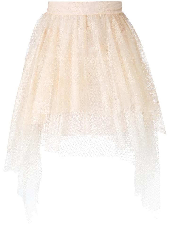 Philosophy Di Lorenzo Serafini - Layered Tulle Skirt - Women - Polyamide/polyester - 40, Nude/neutrals, Polyamide/polyester