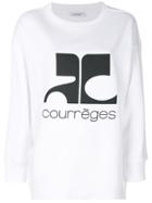 Courrèges Logo Print Sweatshirt - White