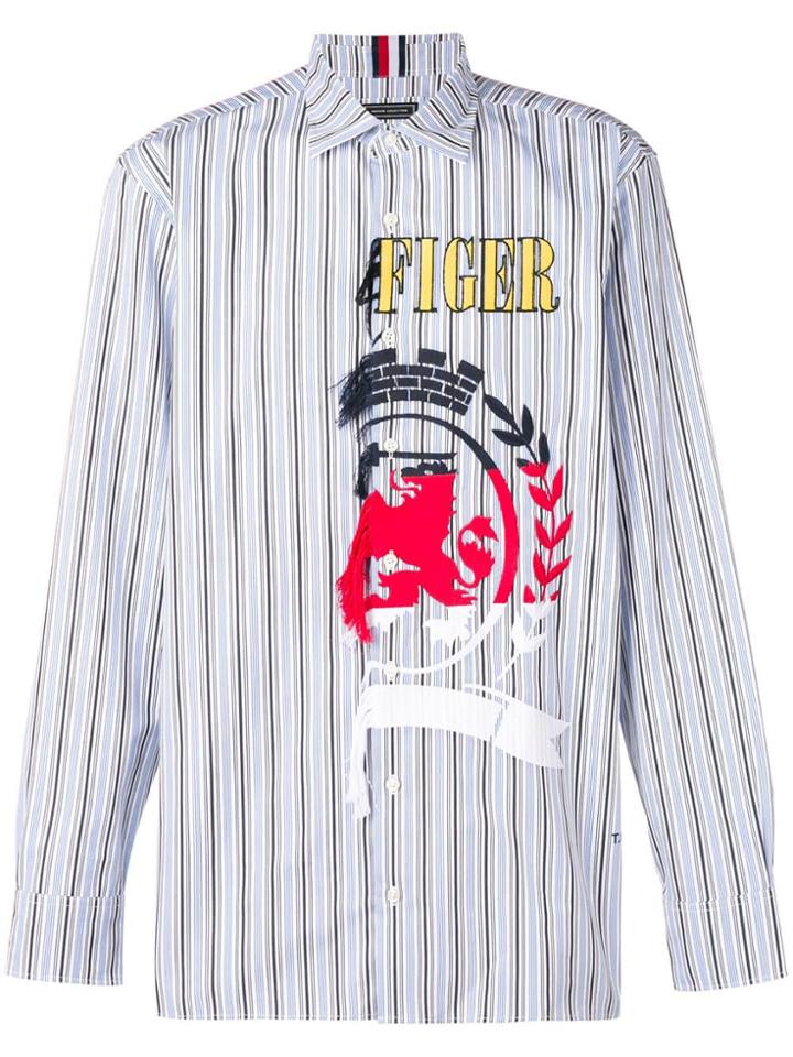 Tommy Hilfiger Embroidered Shirt - Blue