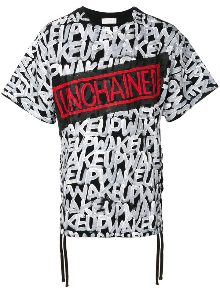 Faith Connexion Unchained Printed T-shirt - Black