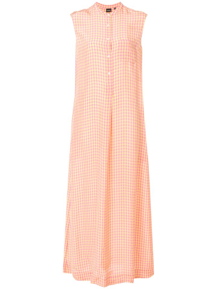 Aspesi Long Vichy Dress - Yellow & Orange