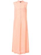 Aspesi Long Vichy Dress - Yellow & Orange