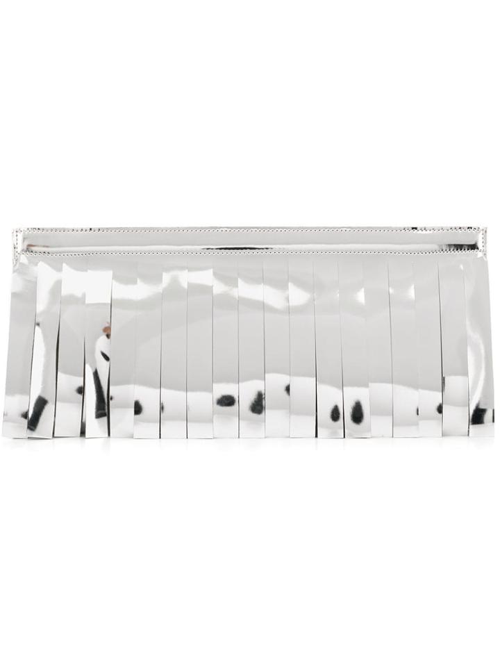 Mm6 Maison Margiela Spliced Long Clutch - Silver