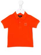 Boss Kids Logo Patch Polo Shirt, Infant Boy's, Size: 6 Mth, Yellow/orange