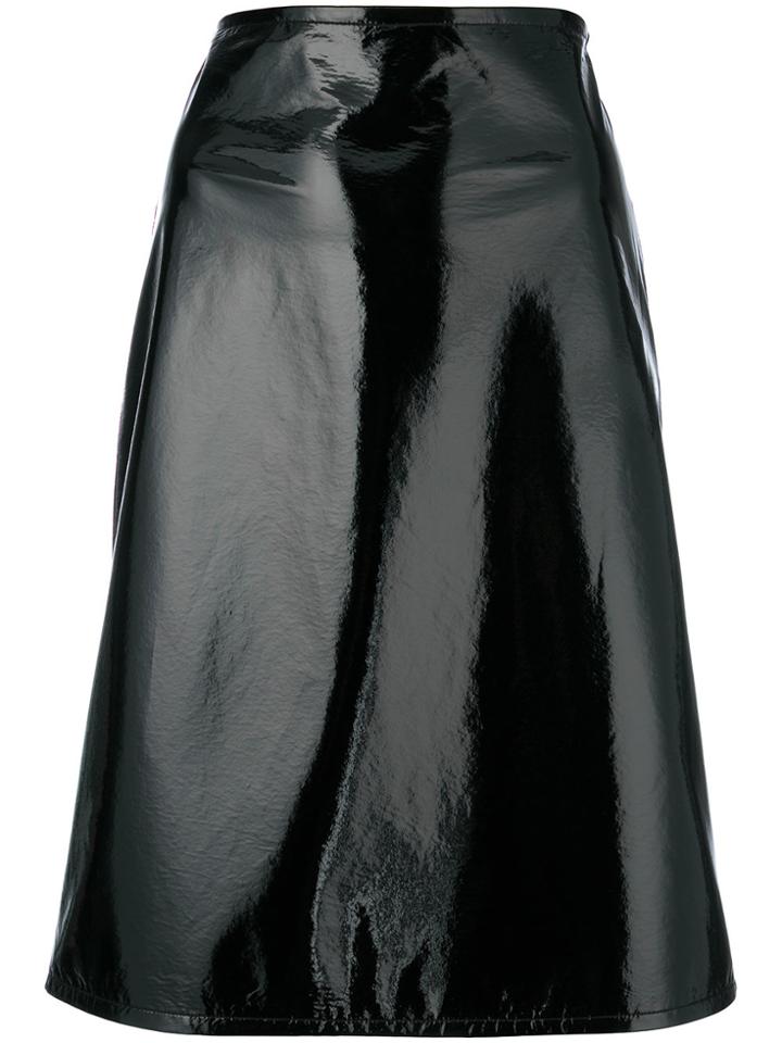 Helmut Lang Fitted A-line Skirt - Black