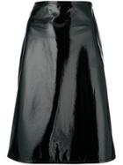 Helmut Lang Fitted A-line Skirt - Black