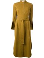 Erika Cavallini Long Shirt Dress, Women's, Size: 42, Green, Cotton/spandex/elastane