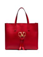 Valentino Valentino Garavani Small Leather Tote Bag - Red