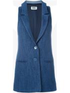 Sonia By Sonia Rykiel Denim Gilet, Women's, Size: 36, Blue, Cotton/polyester/viscose