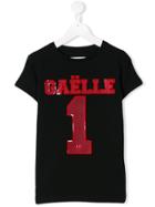 Gaelle Paris Kids Teen Brand Logo T-shirt - Black
