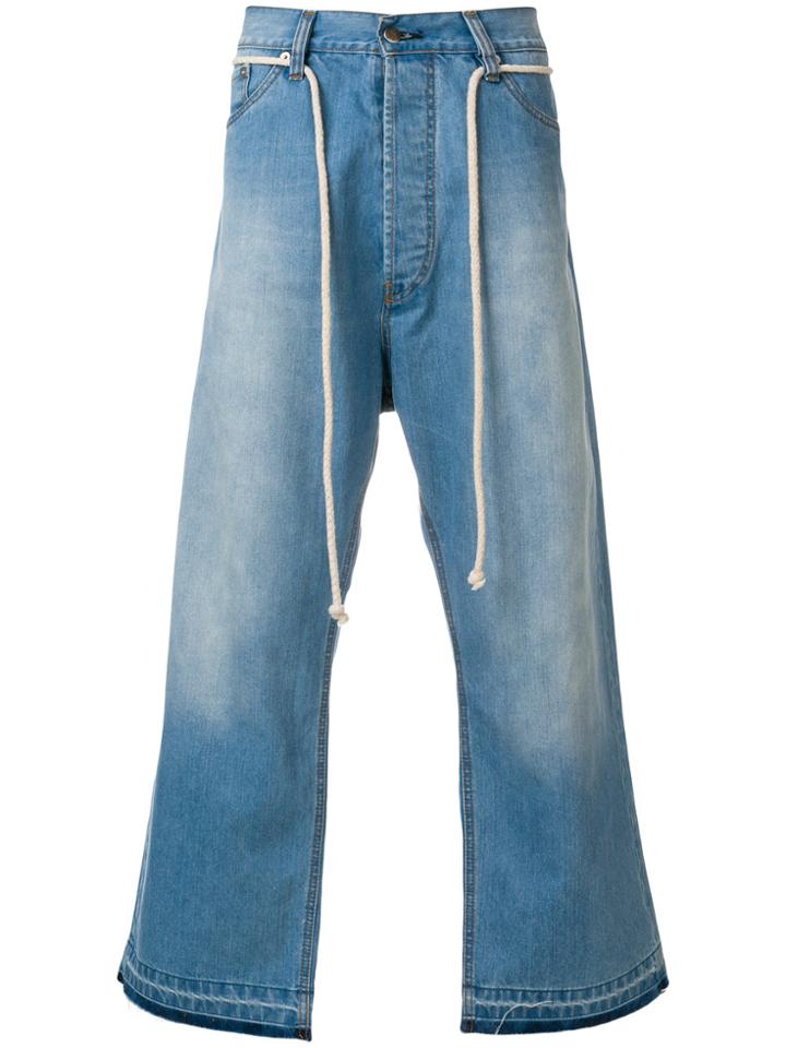 Société Anonyme Giant Cropped Jeans - Blue