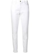 Frame Low-rise Skinny Jeans - White