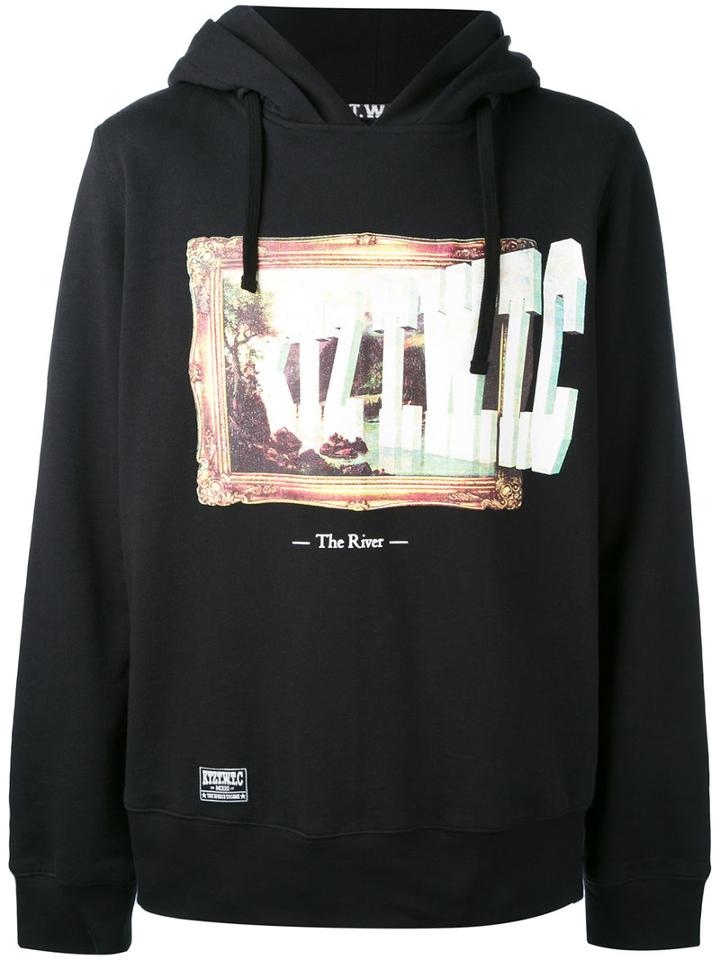 Ktz - Slogan Hooded Sweatshirt - Men - Cotton - M, Black, Cotton