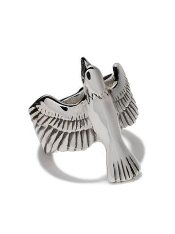 The Great Frog Soaring Eagle Ring - Silver