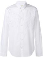 Versace Jeans Floral Embroidered Shirt - White