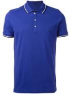Fay Embroidered Logo Polo Shirt, Men's, Size: Small, Pink/purple, Cotton/spandex/elastane