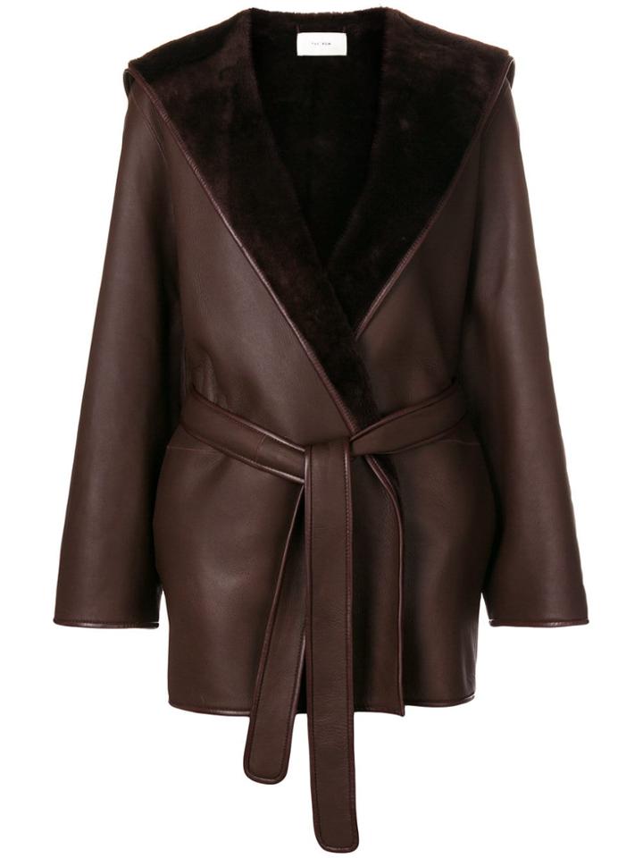 The Row Loose Long Sleeved Jacket - Brown