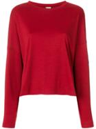 Krizia Vintage Loose Fit Jumper - Red