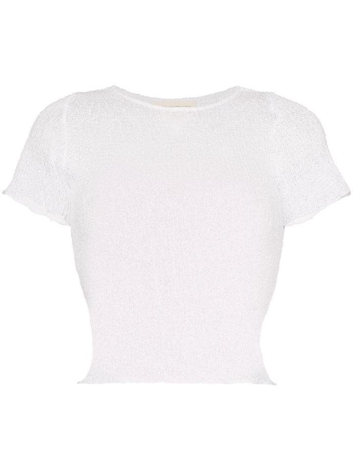 Ambra Maddalena Frankie Sheer T-shirt - White