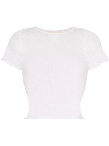 Ambra Maddalena Frankie Sheer T-shirt - White
