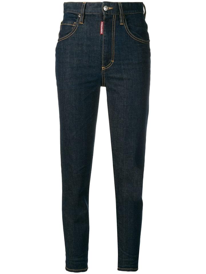 Dsquared2 Slim High-waisted Jeans - Blue