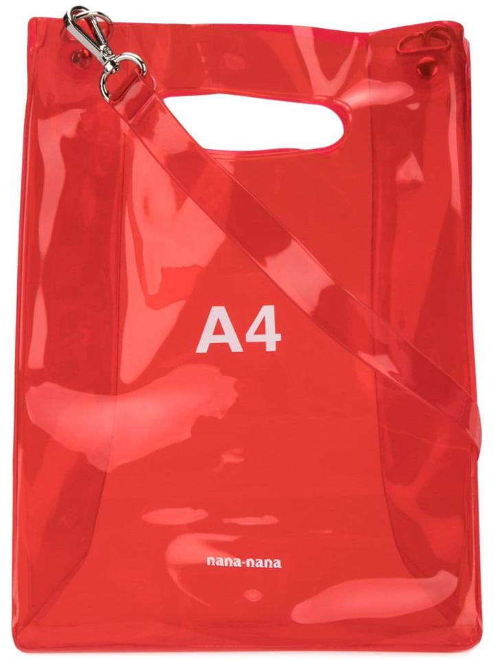 Nana-nana A4 Tote Bag - Red
