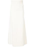 Des Prés Ribbed Waistband Skirt - White